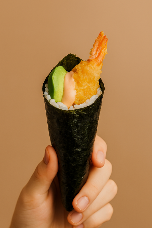 Hand Roll Ebi Tempura