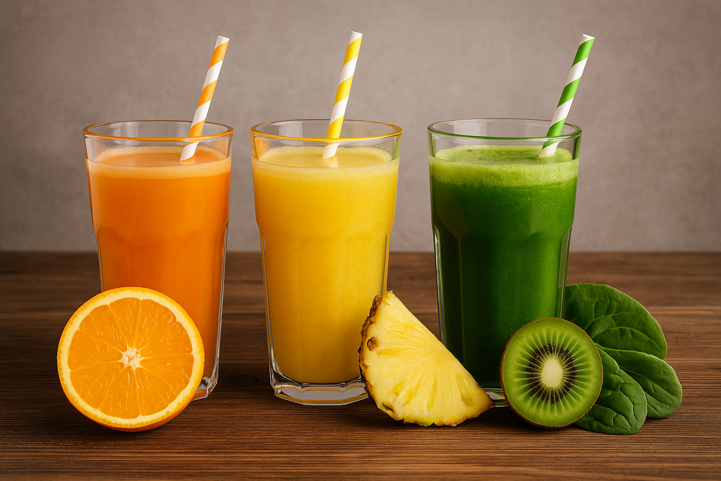 Jugo de Piña, Fresa y Naranja